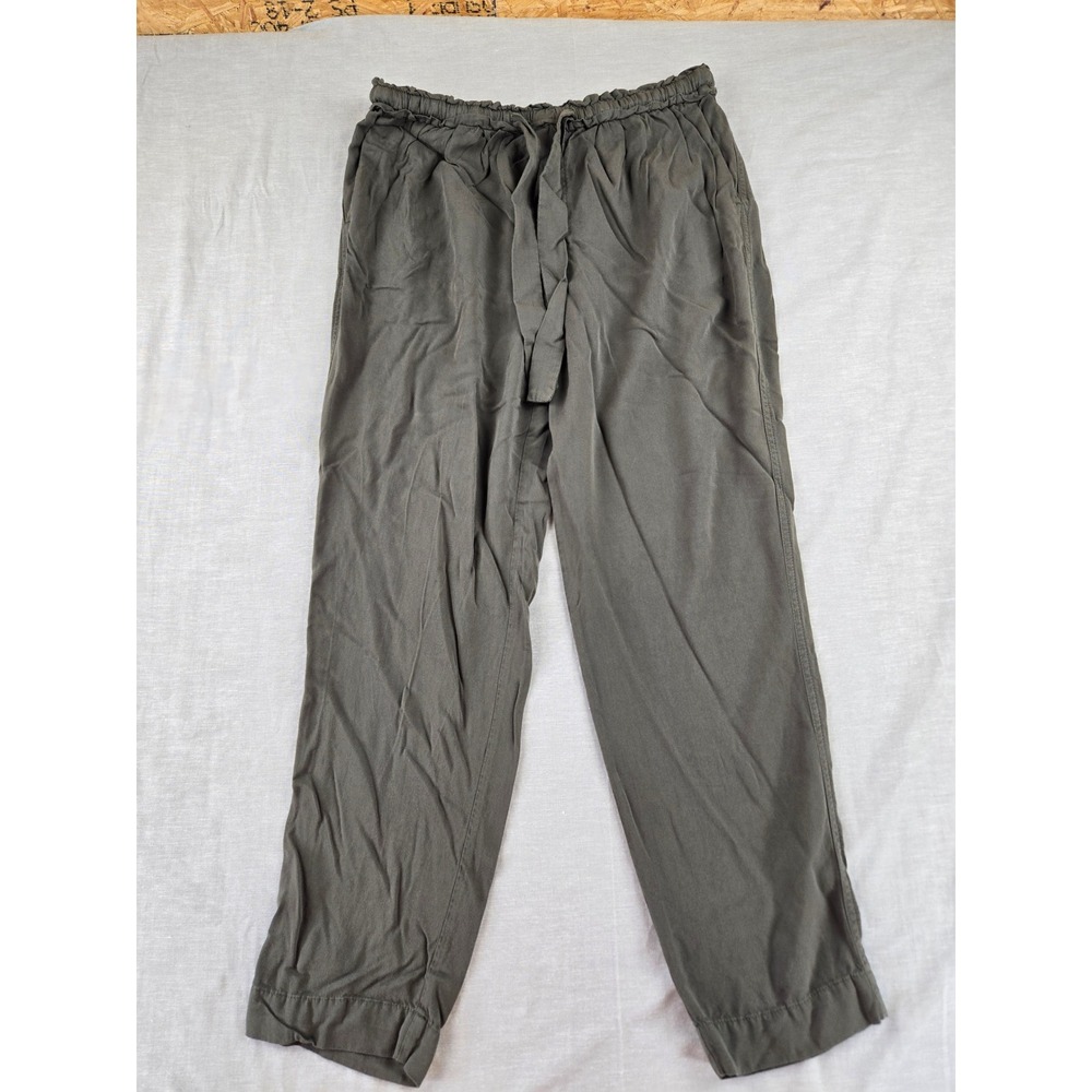 ANA A New Approach Olive Green Rayon Drawstring Jogger Pants Womens‎ Small